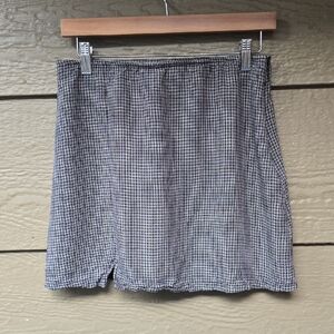 aeo Lightweight Mesh Lined Plaid Mini Skirt Small S